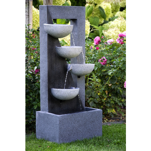 DOBAR Gartenbrunnen, mit 4 Schalen, BxHx...