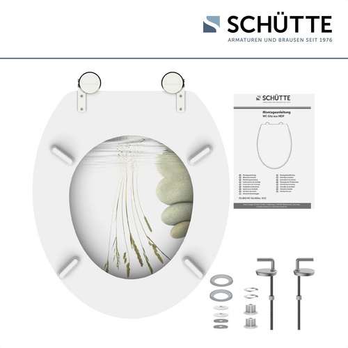 SCHÜTTE WC-Sitz »Balance«, MDF, oval - bunt