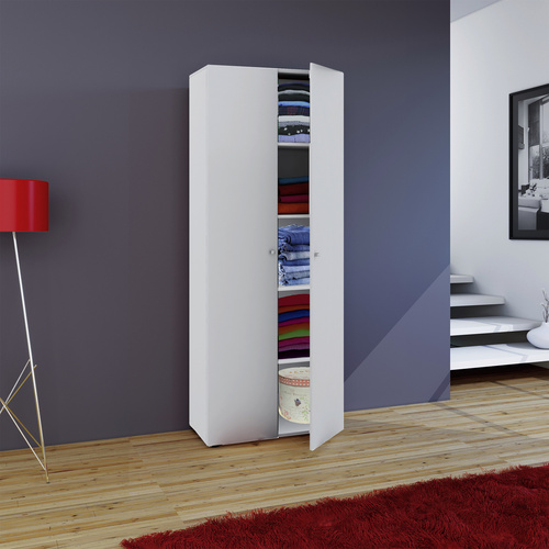 Thumbnail - VCM Schrank »Vandol I«, BxHxL: 39 x 178 x 70 cm, Holzwerkstoff - weiss