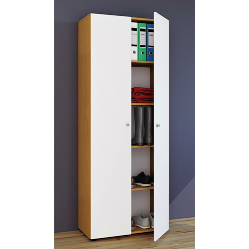 VCM Schrank »Vandol I«, BxHxL: 39 x 178 x 70 cm, Holzwerkstoff - braun