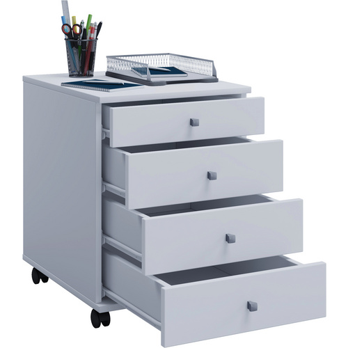 Thumbnail - VCM Rollcontainer »Lona Mini «, BxH: 42 x 57 cm, Holzwerkstoff - weiss