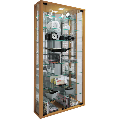 VCM Vitrine »Vitrosa«, BxH: 59 x 114,8 cm, Holzwerkstoff/Glas - braun