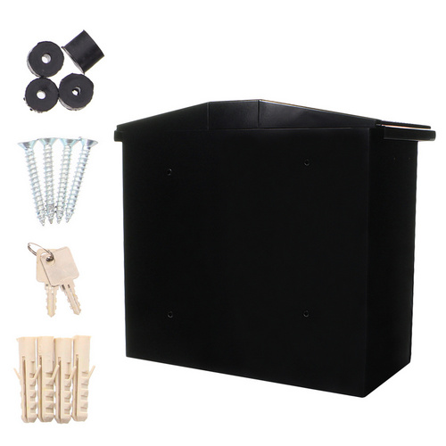 Thumbnail - Rottner Tresor Briefkasten »Lago«, schwarzgrau, Stahl, (B x H:) 39 x 35 cm