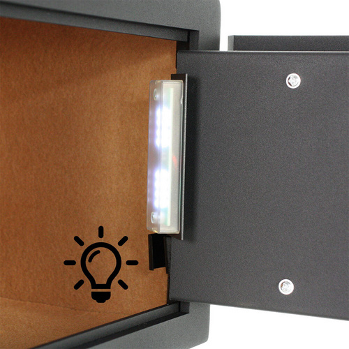Thumbnail - Rottner Tresor Tresor »Prestige«, anthrazit, Stahl, (B x H:) 35 x 25 cm - schwarz