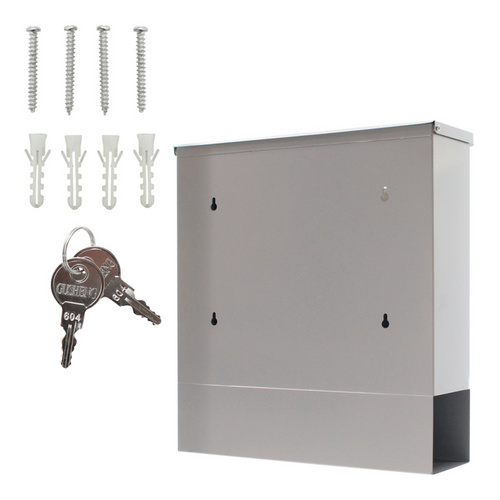 Thumbnail - Rottner Tresor Briefkasten »Libro«, silberfarben, Stahl, (B x H:) 30,5 x 33 cm