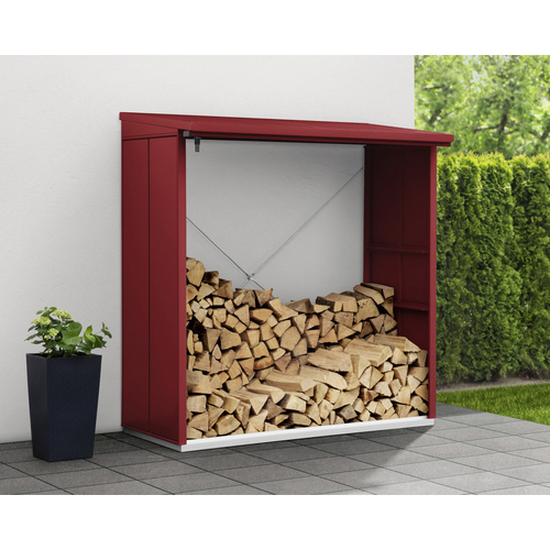 Ecostar Kaminholzregal »Elegant-V«, BxHxT: 181,4 x 198 x 102,5 cm, Metall – rot