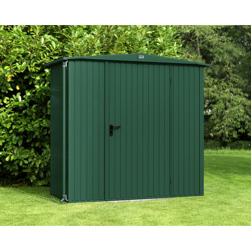 Ecostar Gerätehaus »Trend-S«, Metall, BxHxT: 238 x 216 x 107,8 cm (Außenmaße inkl. Dachüberstand) – gruen