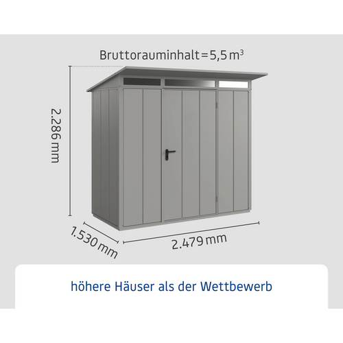 Ecostar Gerätehaus »Elegant-P« (RABATT 10%) | Restposten 10% Rabatt Ecostar Gerätehaus »Elegant-P« (RABATT 10%) | Restposten 10% Rabatt