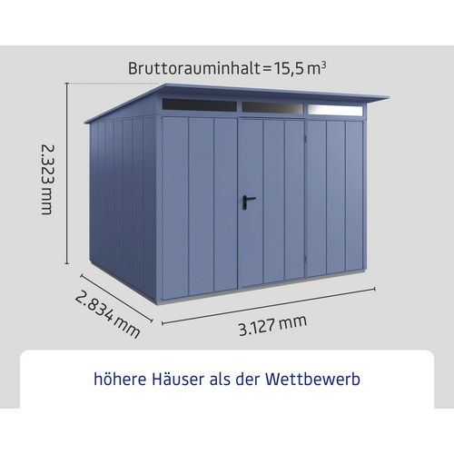 Ecostar Gerätehaus »Elegant-P«, Metal...