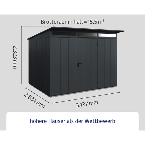 Ecostar Gerätehaus »Elegant-P«, Metal...