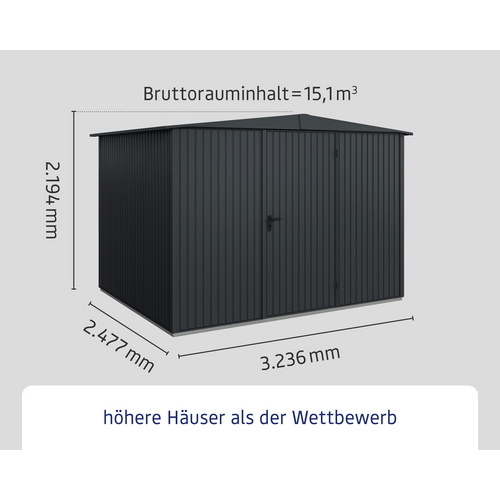 Ecostar Gerätehaus »Trend-S«, Metall,...