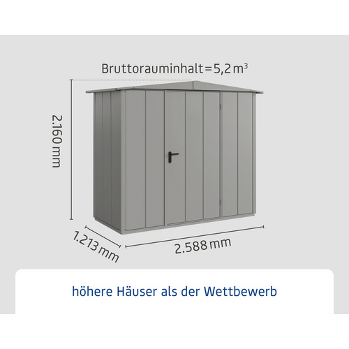 Ecostar Gerätehaus »Elegant-S« (RABATT 10%) | Restposten 10% Rabatt
