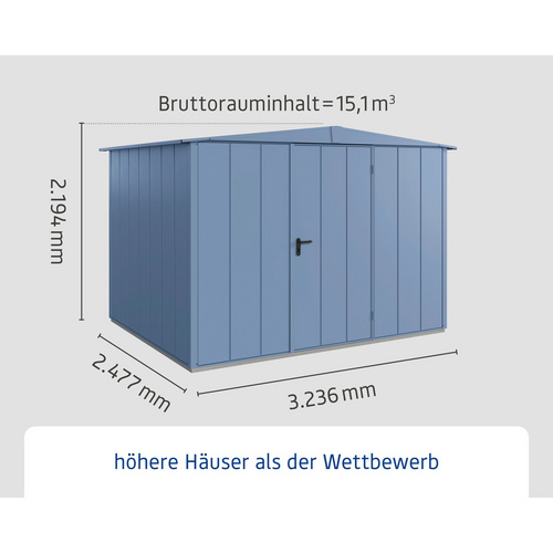 Ecostar Gerätehaus »Elegant-S« (RABATT 10%) | Restposten 10% Rabatt Ecostar Gerätehaus »Elegant-S« (RABATT 10%) | Restposten 10% Rabatt