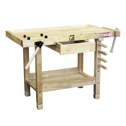 Holzmann Werkbank WB106MINI, für Kinder, L/T/H: 106x61x72,5 cm, inkl. 2 Hobelbankzangen