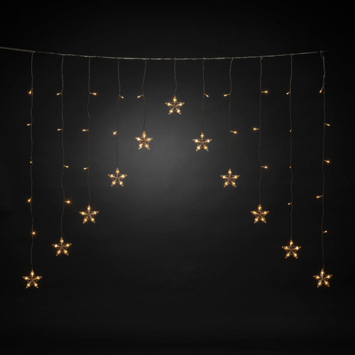Konstsmide Weihnachtsbeleuchtung LED Lichtervorhang 12 klare Sterne - Bild 3