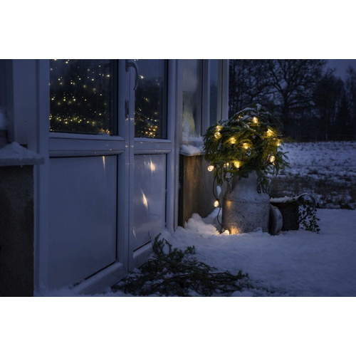 Thumbnail - Konstsmide LED-Lichterkette, schwarz, Kabellänge: 14,75 m - weiss