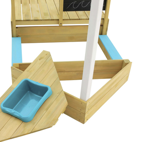 TP Toys Sandkasten, Holz, naturfarben/bl...