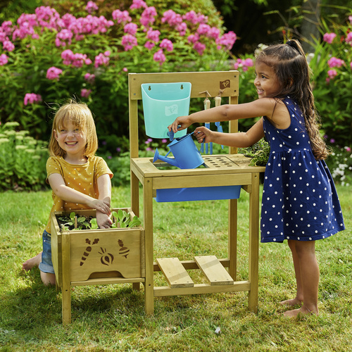 TP Toys Pflanztisch, Holz, naturfarben -...