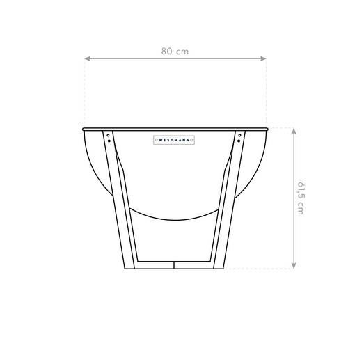 Westmann Feuerstelle, Breite: 81 cm, Sch...