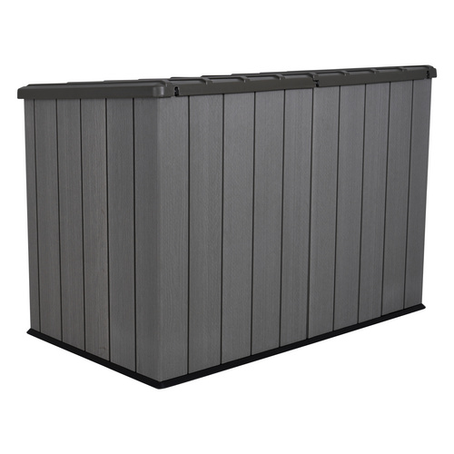 LIFETIME Mülltonnenbox, 720 l, Grau/Bra... LIFETIME Mülltonnenbox, 720 l, Grau/Bra...