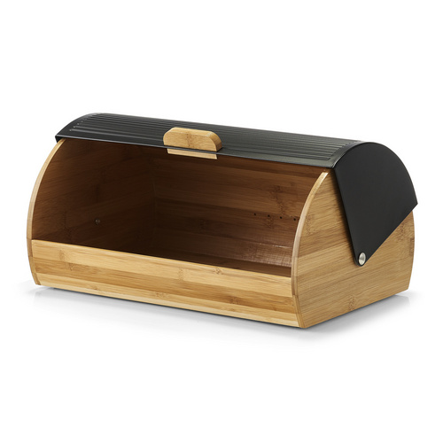 ZELLER Brotkasten »Bamboo«, BxHxL: 27 x 19 x 39 cm, schwarz