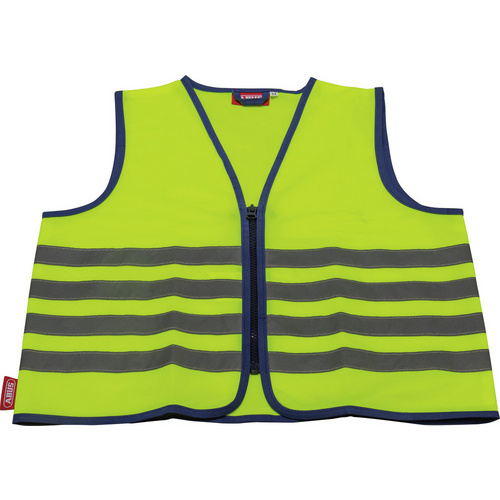 Image of ABUS Kinder-Warnweste »LEON«, Polyester, gelb, mit Reflektorstreifen