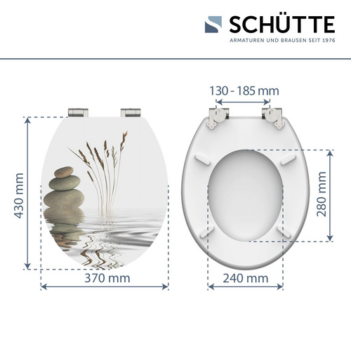 SCHÜTTE WC-Sitz »Balance«, MDF, oval,  mit Softclose-Funktion - bunt