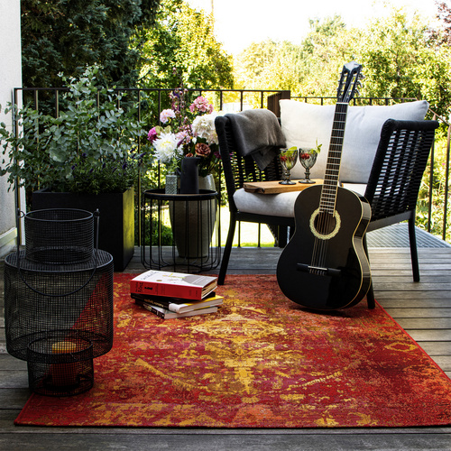 obsession Home Fashion Outdoor-Teppich »My Gobelina «, BxL: 80 x 150 cm, rechteckig, Polypropylen (PP)/Polyester - rot