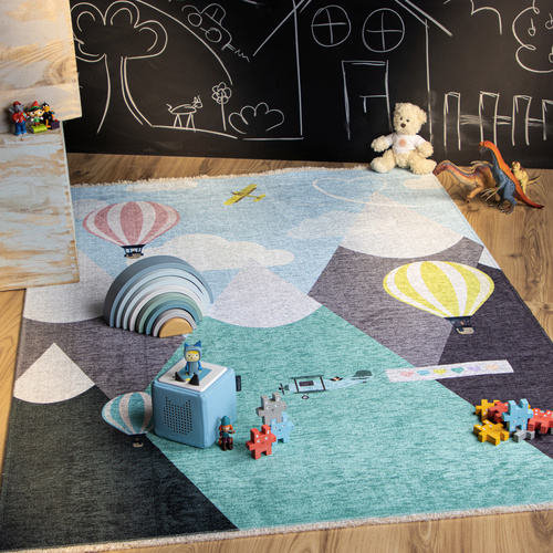 obsession Home Fashion Kinder-Teppich »My Greta «, BxL: 115 x 170 cm, rechteckig, Baumwolle/Polyester - bunt