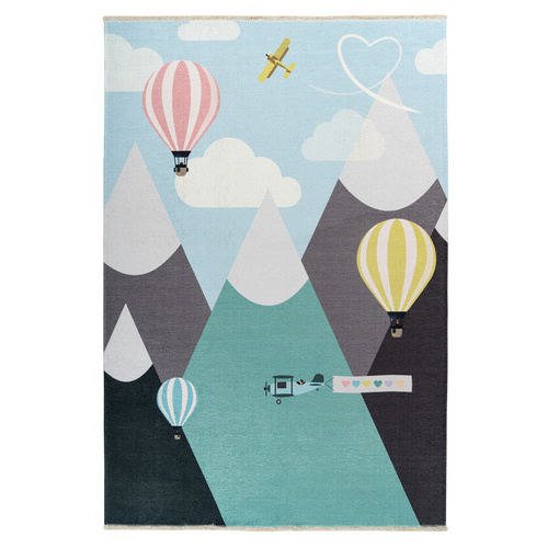 obsession Home Fashion Kinder-Teppich »My Greta «, BxL: 115 x 170 cm, rechteckig, Baumwolle/Polyester – bunt