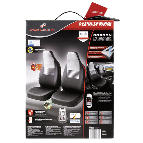 Thumbnail - WALSER Sitzbezug »Gordon«, Polyester - schwarz | grau