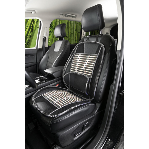 CarComfort Sitzauflage »Bamboo«, Polyester - schwarz