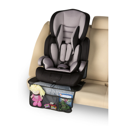 CarComfort Kindersitzunterlage »Boris«, Polyester - schwarz | grau