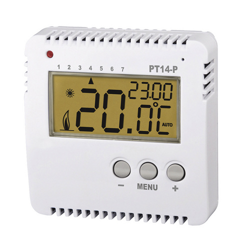 hvh Raumthermostat, weiß, BxHxL: 8 x 2,7 x 8 cm, für Infrarotheizung HVH – weiss | silberfarben