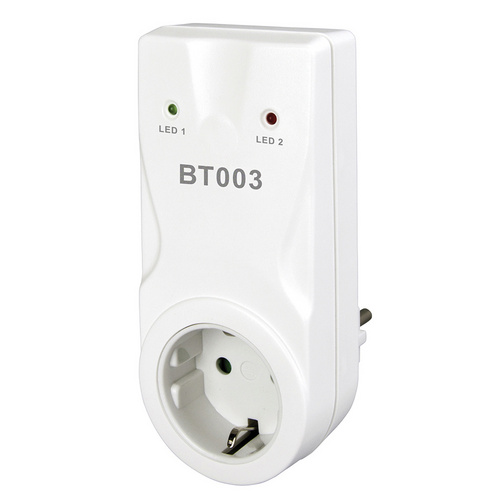 hvh Funkempfänger, weiß, BxHxL: 5,7 x 7,8 x 1,3 cm, für Funk-Raumthermostat BT010 u. BT712 – weiss | silberfarben