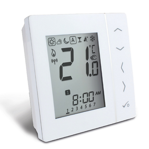 hvh Raumthermostat, weiß, BxHxL: 8,6 x 2,6 x 8,6 cm, für Infrarotheizung HVH - weiss | silberfarben