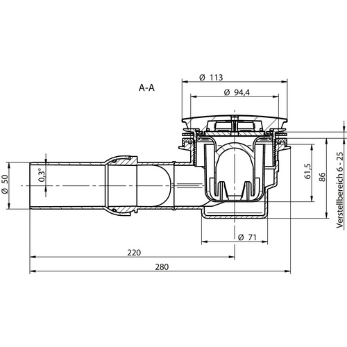 Thumbnail - BREUER Duschwanne »Flat Line Design«, BxT: 80 x 80 cm, weiß - weiss