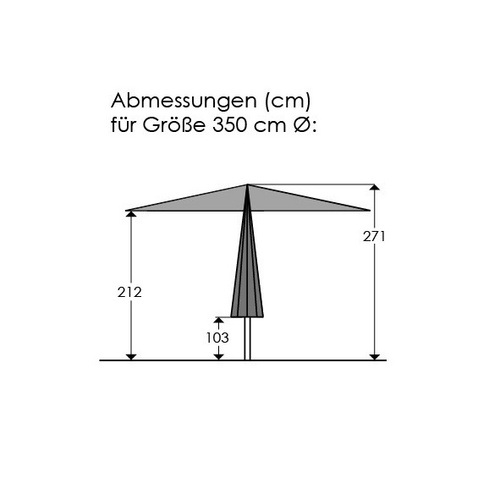 SCHNEIDER SCHIRME Marktschirm »Adria«,...