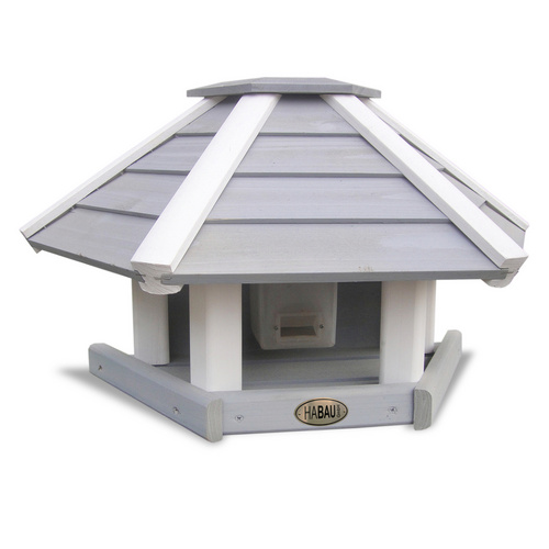 HABAU Vogelhaus, BxHxT: 53 x 30 x 25 cm, Holz - grau