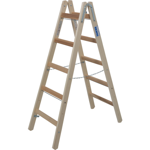 Krause Vielzweckleiter Sprossen-Doppelleiter, Holz