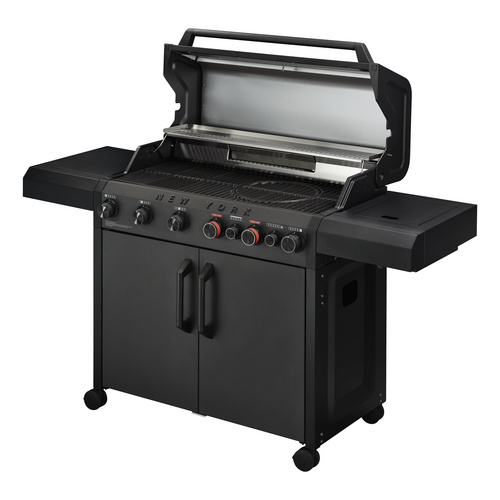 Thumbnail - hagebau Gasgrill »New York Pro«, 6 Brenner, Sear-Brenner, matt graphit - schwarz