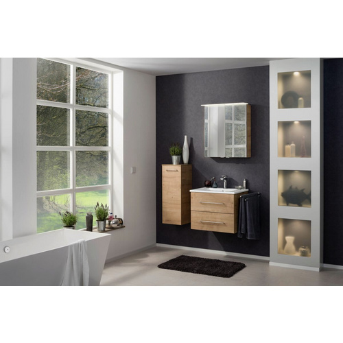 Thumbnail - FACKELMANN Midischrank »b.perfekt«, Asteiche, 1 Tür, BxHxT: 30,2 x 81 x 32 cm - braun