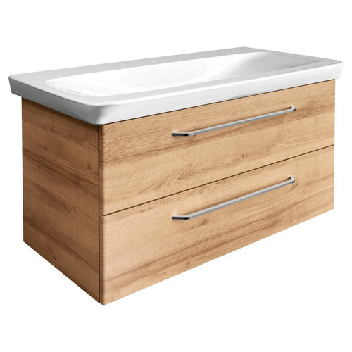 Fackelmann Waschbeckenunterschrank 100 cm Milano Ast-Eiche