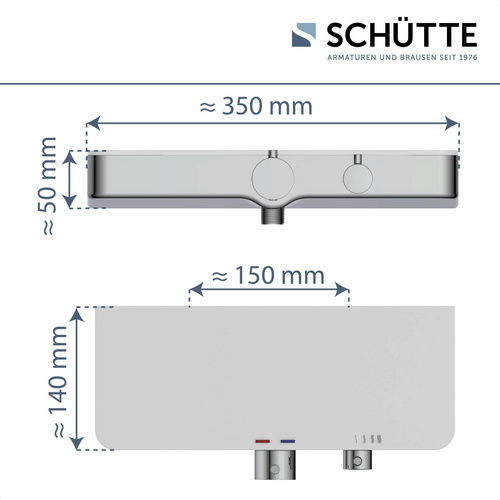 SCHÜTTE Duscharmatur, weiß - weiss