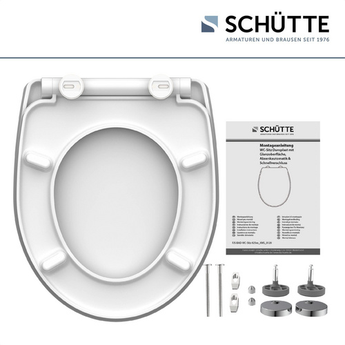 Thumbnail - SCHÜTTE WC-Sitz »Relaxing frog«, Duroplast, oval,  mit Softclose-Funktion - grau