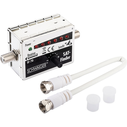 Schwaiger Gmbh Grau - Schwaiger Sat-Finder Sf70 531 6 Led Anzeige + Ton Sat-Anlagen & Receiver - Image 3