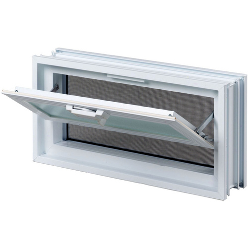 Thumbnail - Fuchs Design Lüftungsfenster, BxHxT: 38 x 19 x 8 cm, 2.9 W/mK - weiss