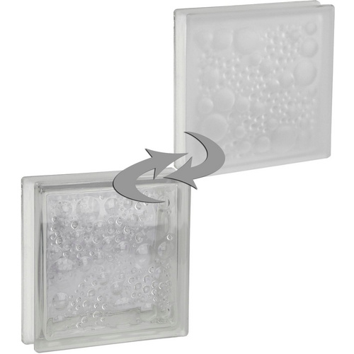 Thumbnail - Fuchs Design Glasbaustein, BxH: 190 x 190 mm - weiss