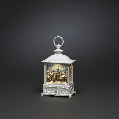Konstsmide LED Wasserlaterne weiß Weihnachtsmarkt 13,5cm x 8,5cm x 25cm - Image 3