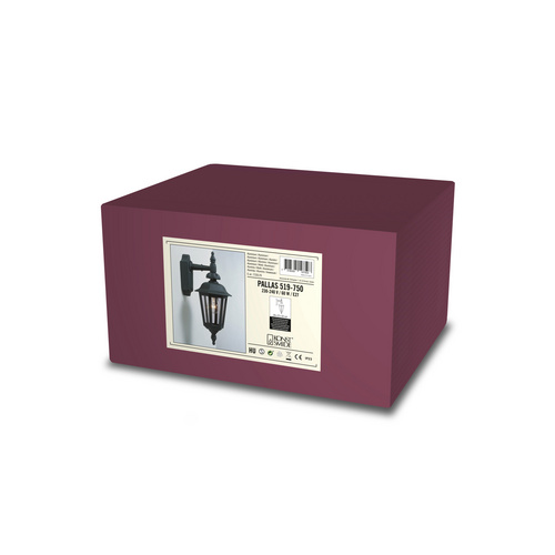 Thumbnail - Konstsmide Außenleuchte »Pallas«, 60 W, BxHxT 18 x 42 x 23 cm, ohne Leuchtmittel - schwarz